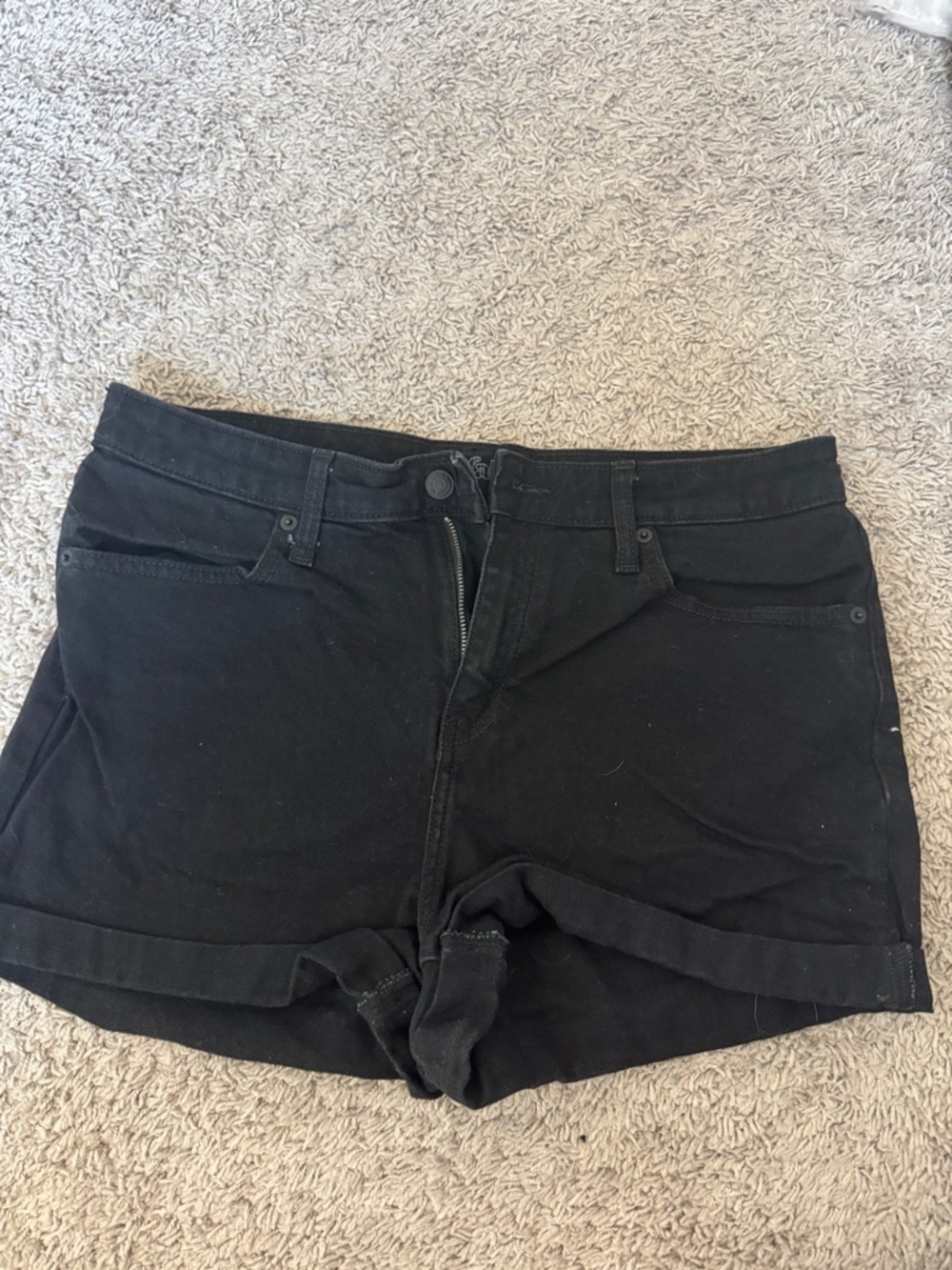 wild fable Black High-Rise Denim Shorts / BB17